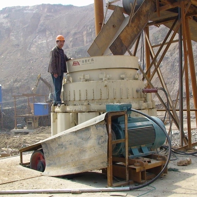 Máquina de mineração 115 do triturador da rocha do cone da mola da construção - 260t/H